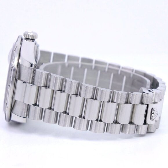 ROLEX Day date Watches 118366A M SilverDial PtPlatinum/diamond Mechanical - Picture 5 of 9